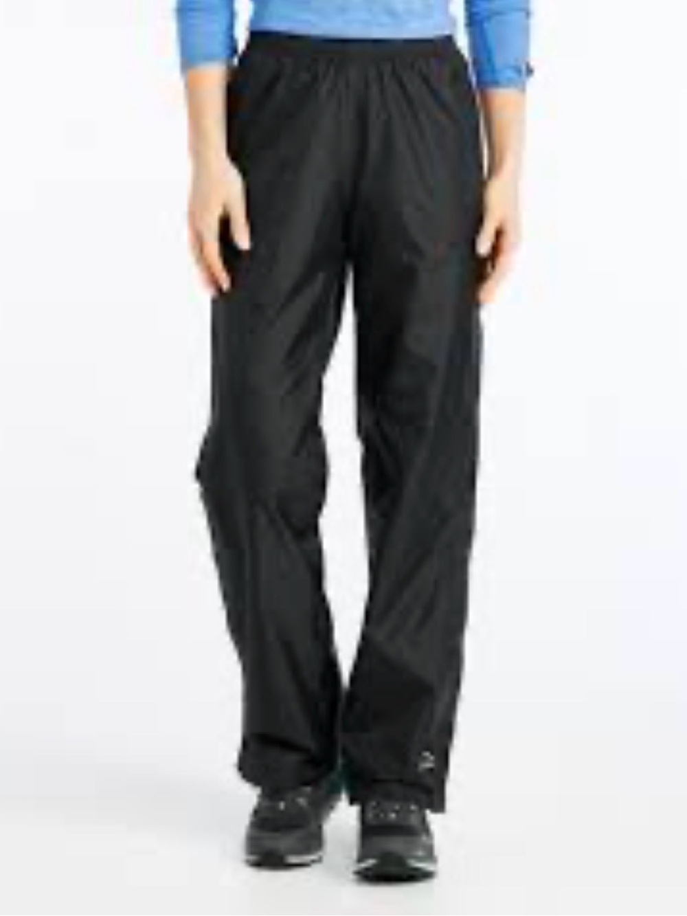 L.L. Bean Women's Black Pull On Waterproof Wind/Track/Fishing Pants Medium NWT